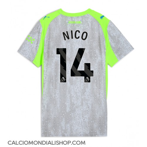 Maglie da calcio Manchester City Nico Gonzalez #14 Terza Maglia Femminile 2025-26 Manica Corta